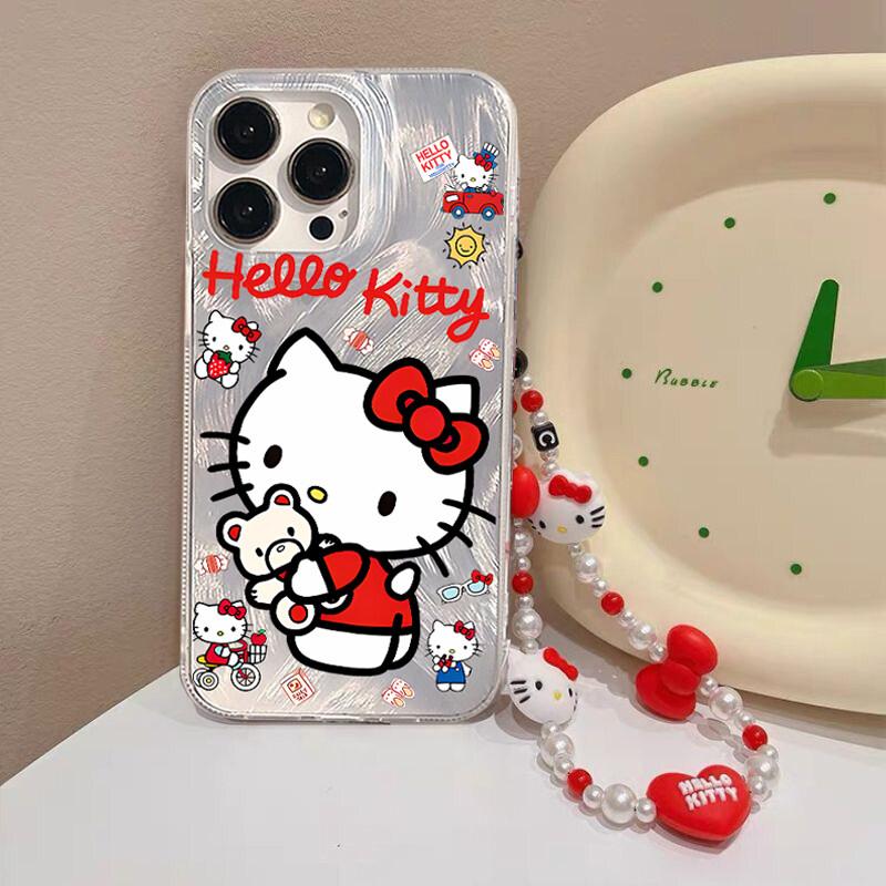 3D Bowknot Hello Kitty Phone Case For Iphone 17 16 Pro Max 17 Air 16e 15 14 13 12 11 Pro Max15 14 Plus X XS Max XR Cover Hard