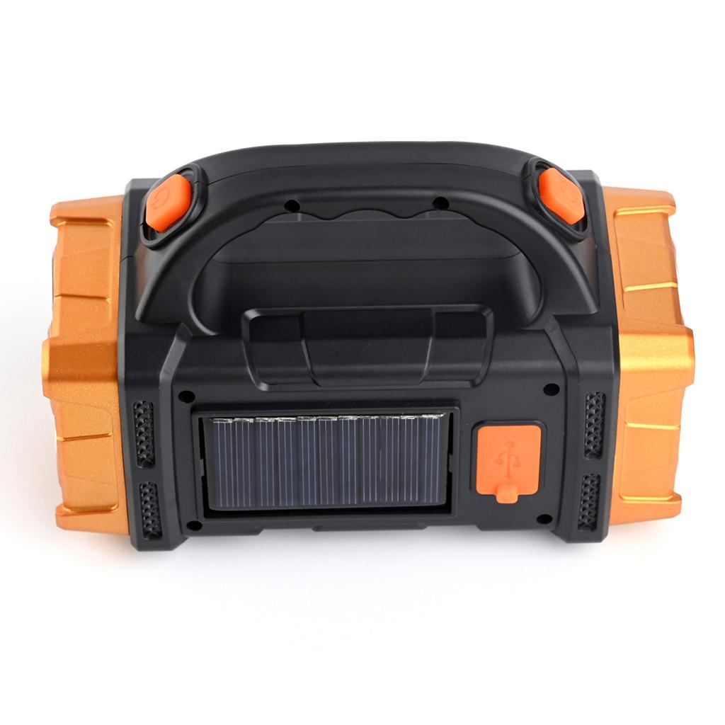 Long-range Flashlight Waterproof Solar Night Fishing Flashlights Power Bank USB COB Side Lights 4 Light Source Modes