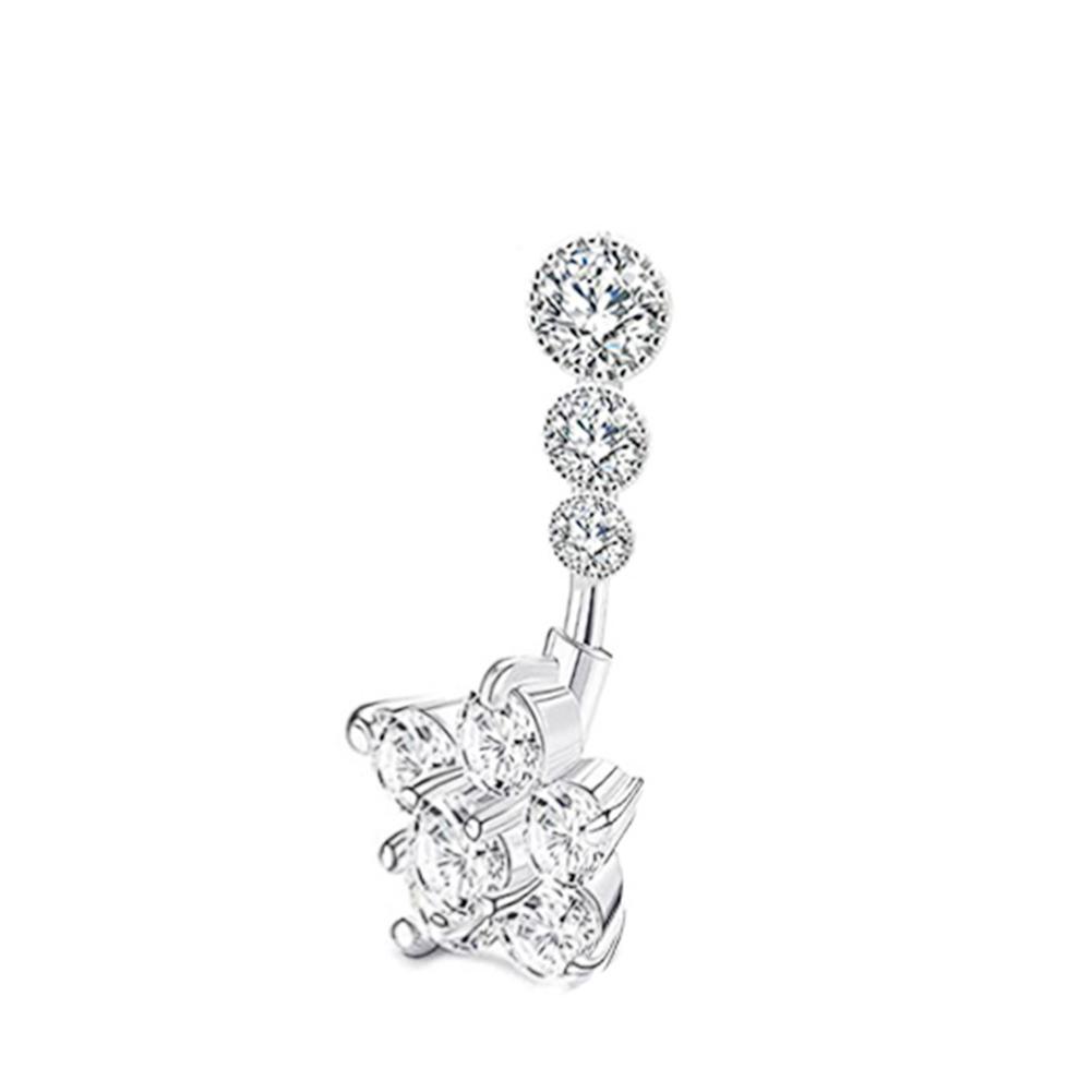Anelli Finti per Ombelico da Donna Orecchini a Clip alla Moda Anello per Ombelico Senza Piercing Gioielli Regali per Ragazze