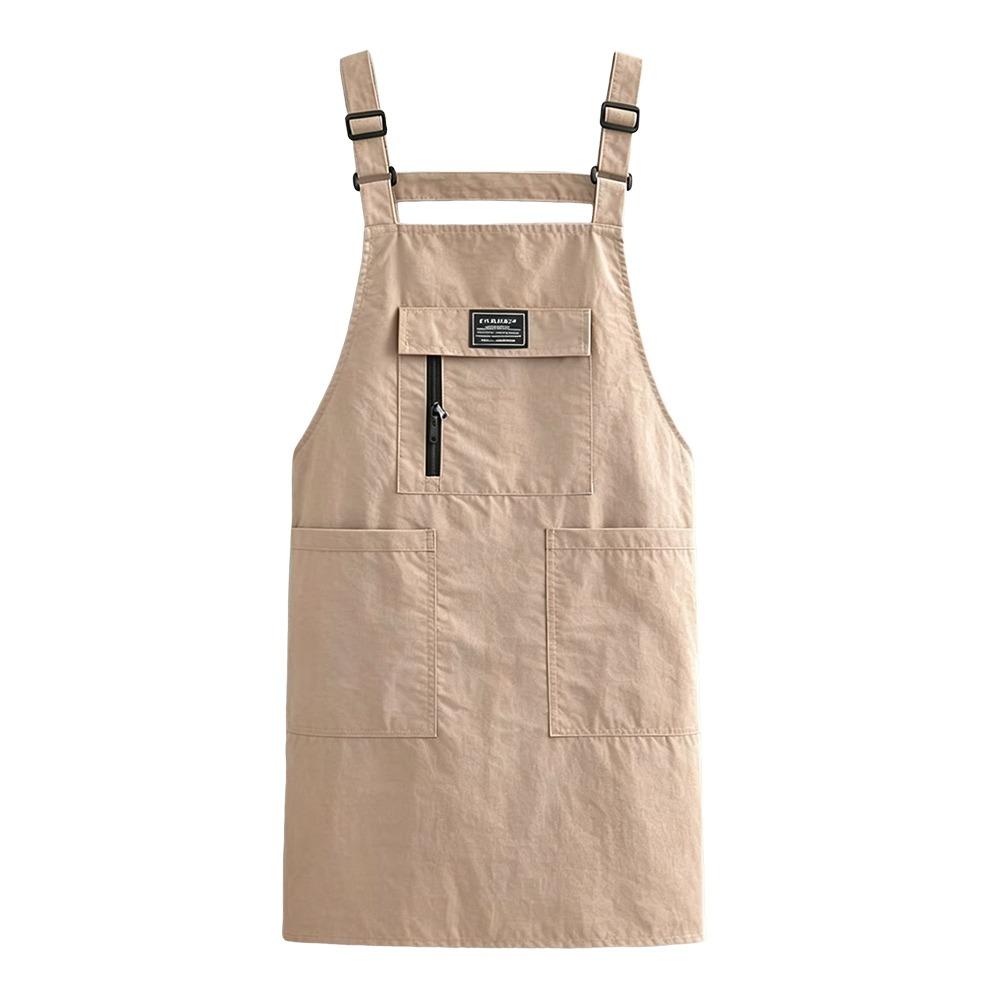 Adjustable Chef Apron Anti-fouling Catering Work Clothes Cooking Baking Bibs  for Home Kitchen хаки