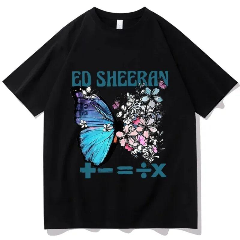 Ed Sheeran Shirt The Mathematics Tour Shirt Ed Sheeran Merch Ed Sheeran Fan Gift Women Neck Short Sleeve Shirts Unisex