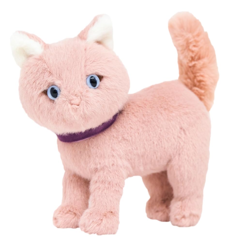 Sunlemon Jolly Cat Plush Toy Turning Around PK 16 x 9 x 16cm Cute Pretty Pink JOLLY Stylish Cat P-9962