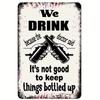 Retro Wine Metal Sign Plaque Vintage Whiskey Painting Perfect for Bar Restaurant Club Man Cave Wall Decor