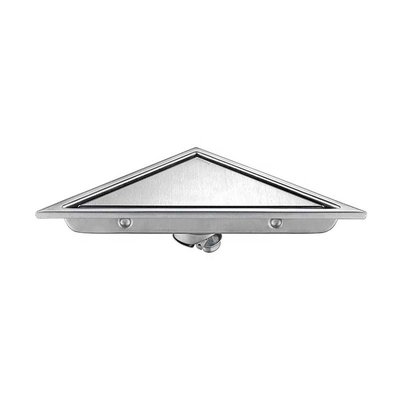 Factory Price Popular Clean Out Triangle Stainless Steel Concealed Floor Drain (Black,Stainless Steel) чёрный