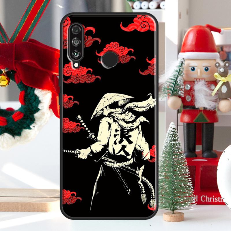 Japanese Samurai Warrior For Huawei Nova 7i 8i 11i 12i 12s Y73 Y70 Y90 Y60 Y72 Y61 Y91 9 10 SE P30 Pro P40 Lite Case