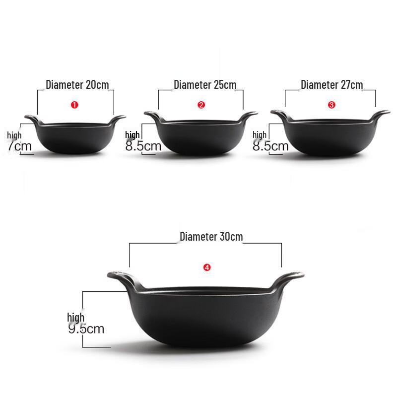 TLXT Versatile Cast Iron Pot with Wooden Lid