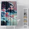 Plum Blossom Flowers Home Shower Curtains For Bathroom Waterproof Fabric Modern Nordic Style Bathroom Curtains