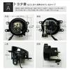 LED fog unit for Toyota integrated with beam LED fog lamp lens Type replaces genuine LED fog with aftermarket fog lamp retrofit parts vehicles,