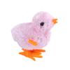 Wind-up Toy Soft Plush Chick Shape Kids Clockwork Toy Creative Cartoon Jumping Toy for Children Teens Adults