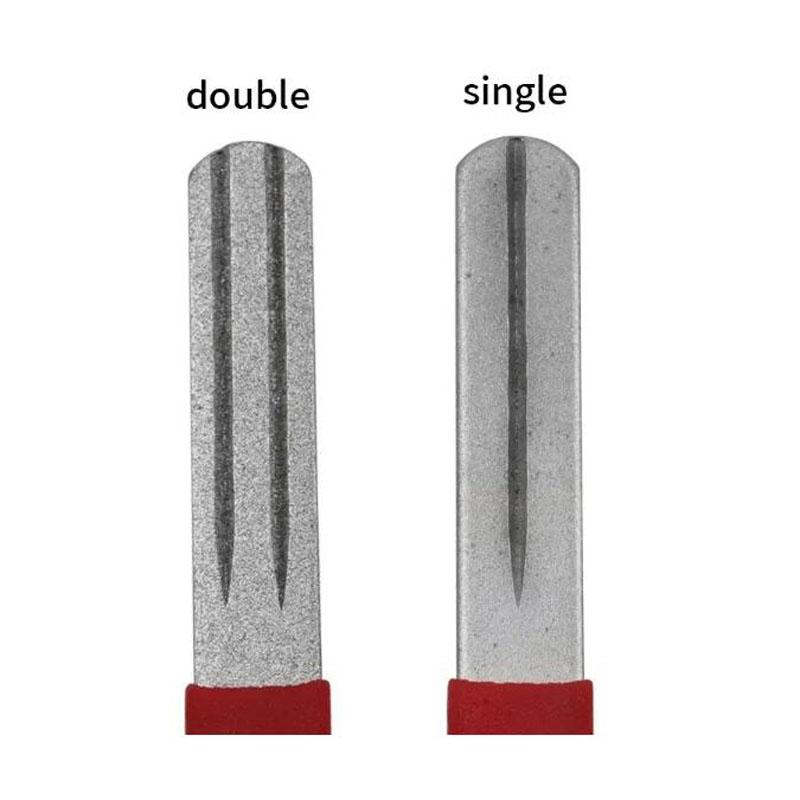 Portable Diamond Stone Fish Hook Diamond Sharpener Knife Sharpen Tools Hook Whetstone Keychain for Outdoor Fishing Accessorie