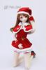 [Petite Marie] 13 DD Cappa Mantello di Natale Rosso Bianco Colletto Materiale Velluto Bambola 60cm Bambola BJD Vestiti [Petite Marie] [N.0205]