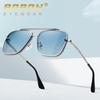 AORON Gradient Two-Tone Large Frame Fashion Sunglasses A689