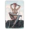 Decorative Metal Tin Sign, Anime Fitness Girl, 20x30 cm