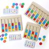 Children Color Matching Board Montessori Toy Color Sorting Logical Thinking Training Game Early Educational Wooden Toys for Kids