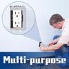 10pcs Metal Receptacle Shims Flush Fit Outlet Leveler Plates Simple Install for Perfectly Aligned Electrical Fixtures