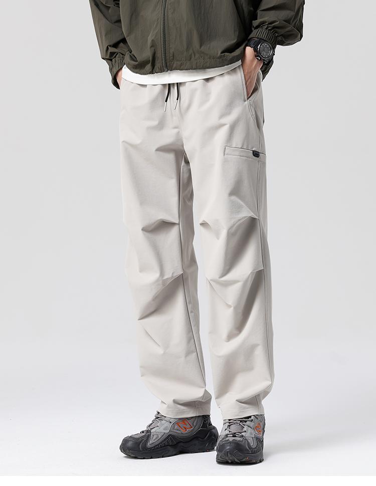 Outdoor workwear, paratrooper pants, hiking straight leg men's casual pants