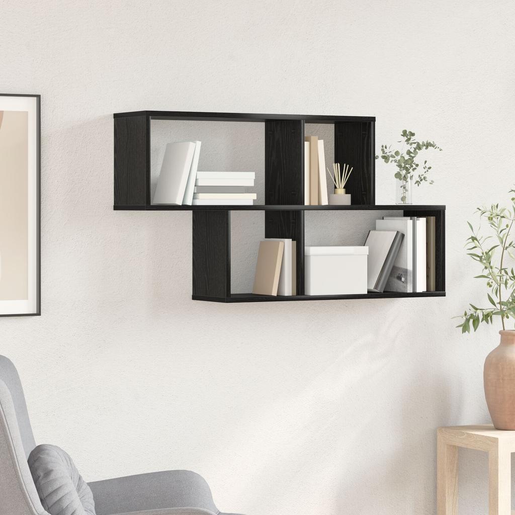 1 Piece of Creatively Designed Wall-mounted Storage Display Rack Suitable for Displaying Books, Plants or Decorations, 100x20x53 Cm