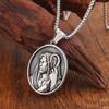 Vintage St. Christopher Medal Pendant Charm Men's Necklace Fashion Christmas Valentine's Day Gift Protector Jewelry Accessories