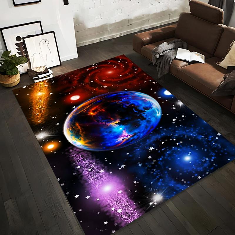 

Galaxy Planetary Design Colorful Space-Themed Living Room Carpet Suitable for use as an anti-slip for living room bedroom sofas 40x60cm( 15x23in )