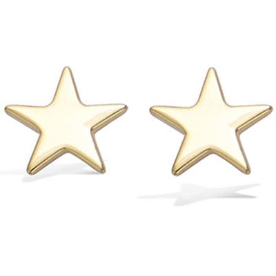 [N5316] - Gold Plated 'Stars' Earrings - 10x10 Mm