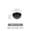 Nordic Round Frosted Ceramic Tray Household Simple 8 Inch Black Gold Bowl Plate Golden Stroke 380ml Dish Spoon Tableware Set