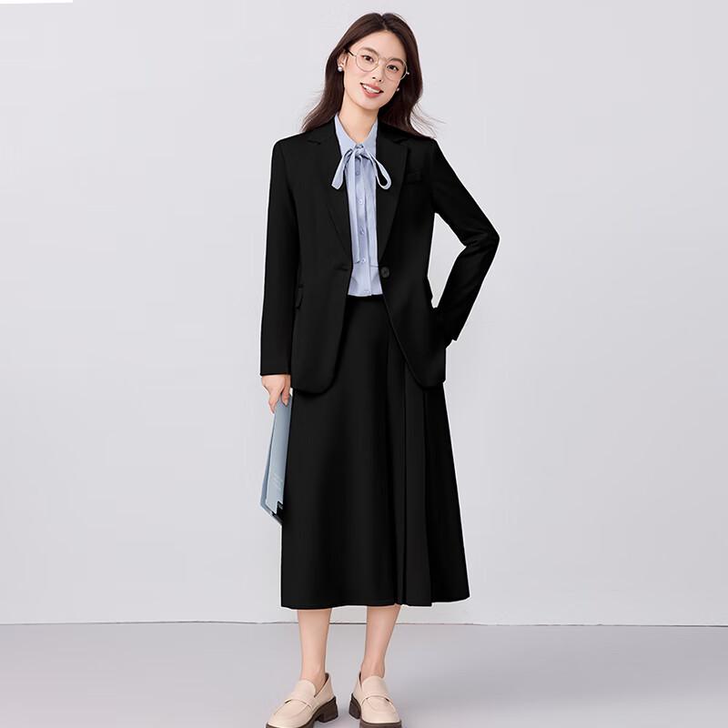 Женский деловой плиссированный костюм-юбка Taluoman XL