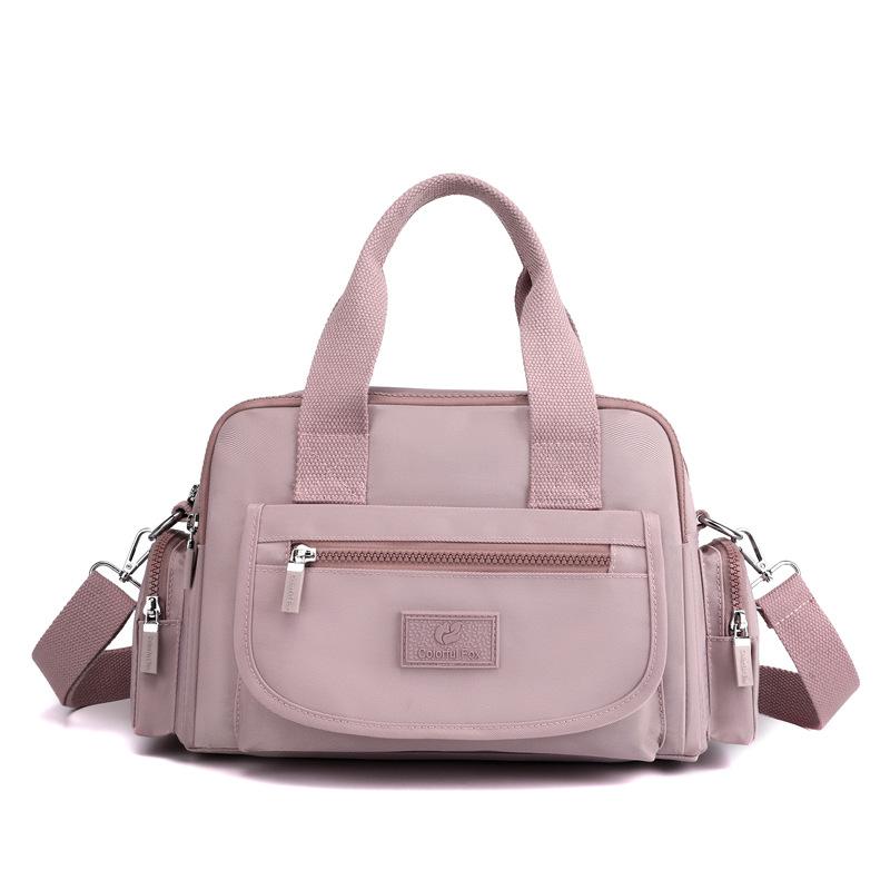 New Women's Fashion Trend Shoulder Bag Large Capacity Anti-splash Nylon Backpack Multi-layer Commuter Messenger Bag