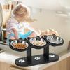 Elevated Cat Food Bowls with Non-Slip Base - Raised Feeder for Neater Eating, Reduce Neck Strain