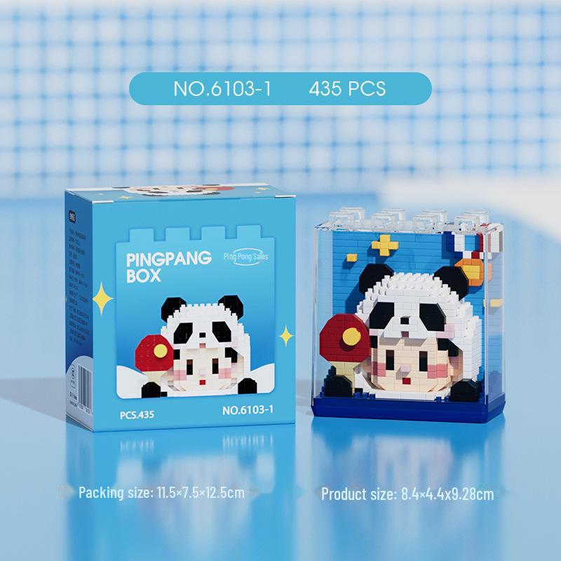 "Mini Particle Assembly Block Toys: Educational Cat Puzzle Ornaments for Kids, Compatible with LEGO"