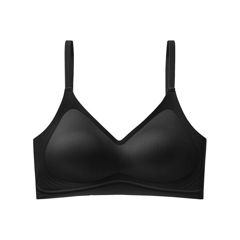 

Бюстгальтер для большой груди, визуально уменьшает и делает ее стройнее, Беспроводной, Против провисания, Большого размера, Бесшовный, Модный тренд Европы и Америки Black M(34/75Bc Recommended Within 50kg)