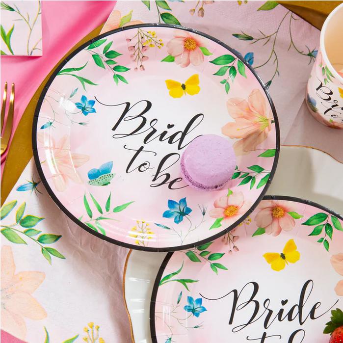 Talerzyki Wieczór Panieński Bride To Be 18Cm 6Szt.