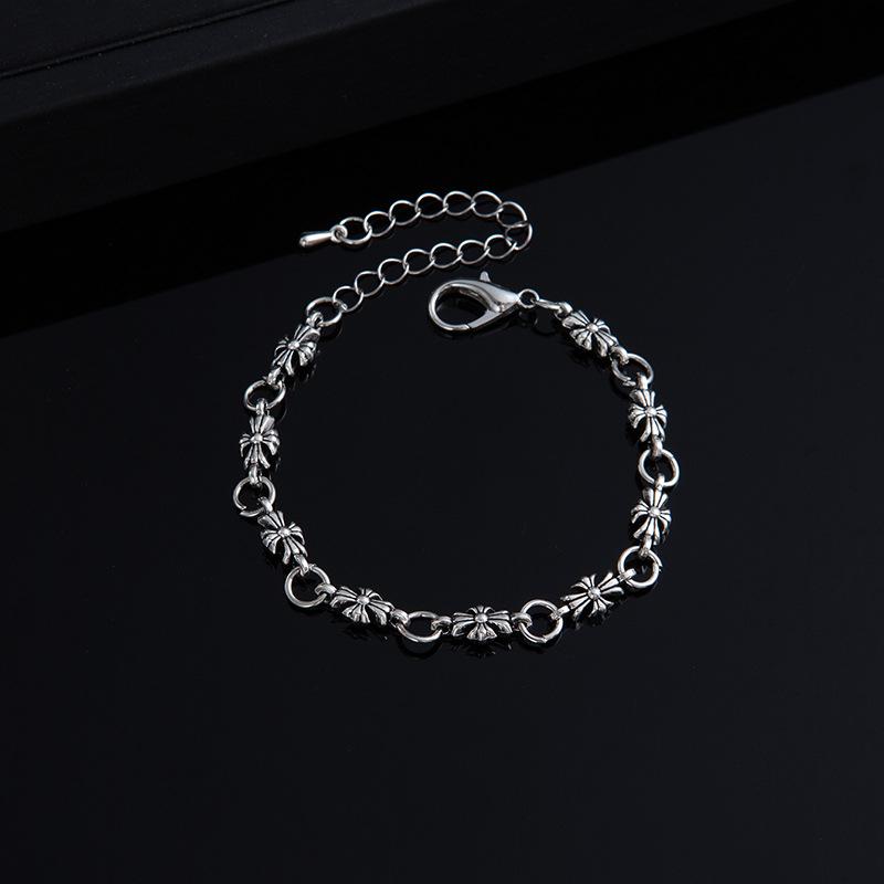 Sydney Snake Snake Jewelry Retro Cross Flower Bracelet Men And Women Couples Trendy Cool Cross Hand Jewelry