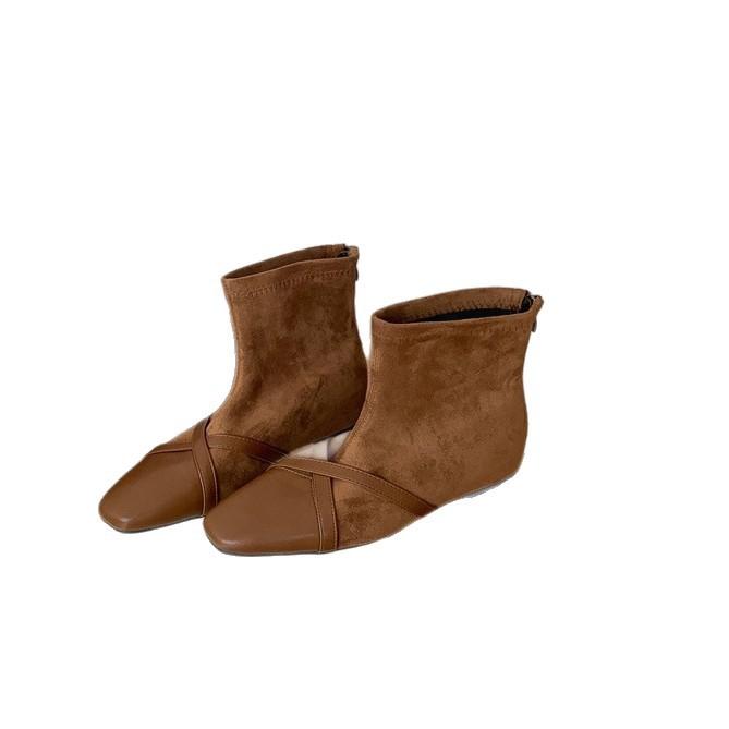 2025 Huge good-looking foreign-style small short boots children's autumn and winter new popular design Korean small bare boots thin boots