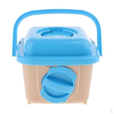  Gabbia Trasportino Mini Portatile per Criceto, Borsa da Trasporto per Ratto, blu