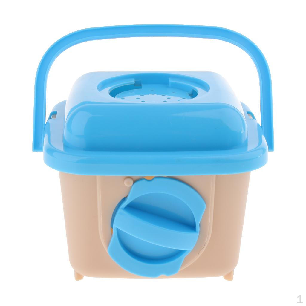 

Портативная мини-клетка-переноска для хомяка для крысы, синяя