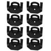 8Pcs Adhesive Hat Hooks Baseball Hat Holders for Wall Door Closet Office Bedroom Black