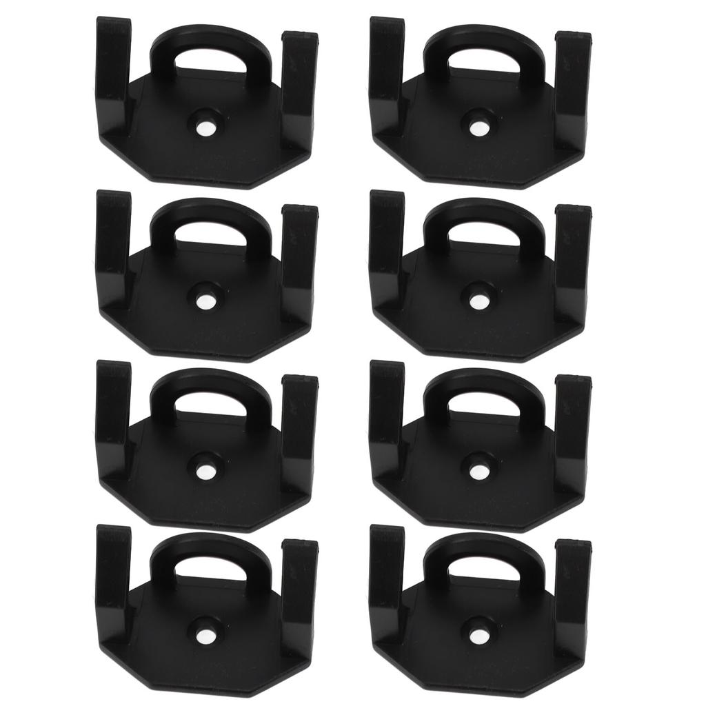 8Pcs Adhesive Hat Hooks Baseball Hat Holders for Wall Door Closet Office Bedroom Black