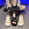 2025 New Platform Sole Hollow Open Toe Women Sandals Summer Fashion Casual Elegant Comfortable Running Shoes