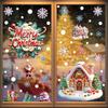 Christmas Window Stickers Set, Static Cling Glass Décor for Home