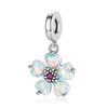 copper Romantic Flower Charm Bead Charms Bloom Rose Pendants Bead Charms fit Authentic Bracelets Necklaces Do It Yourself Jewellery Gift for Women
