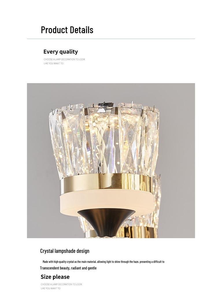 Chinese Style Luminous Crystal Chandelier: Modern Luxury Lighting for Living Rooms and Halls