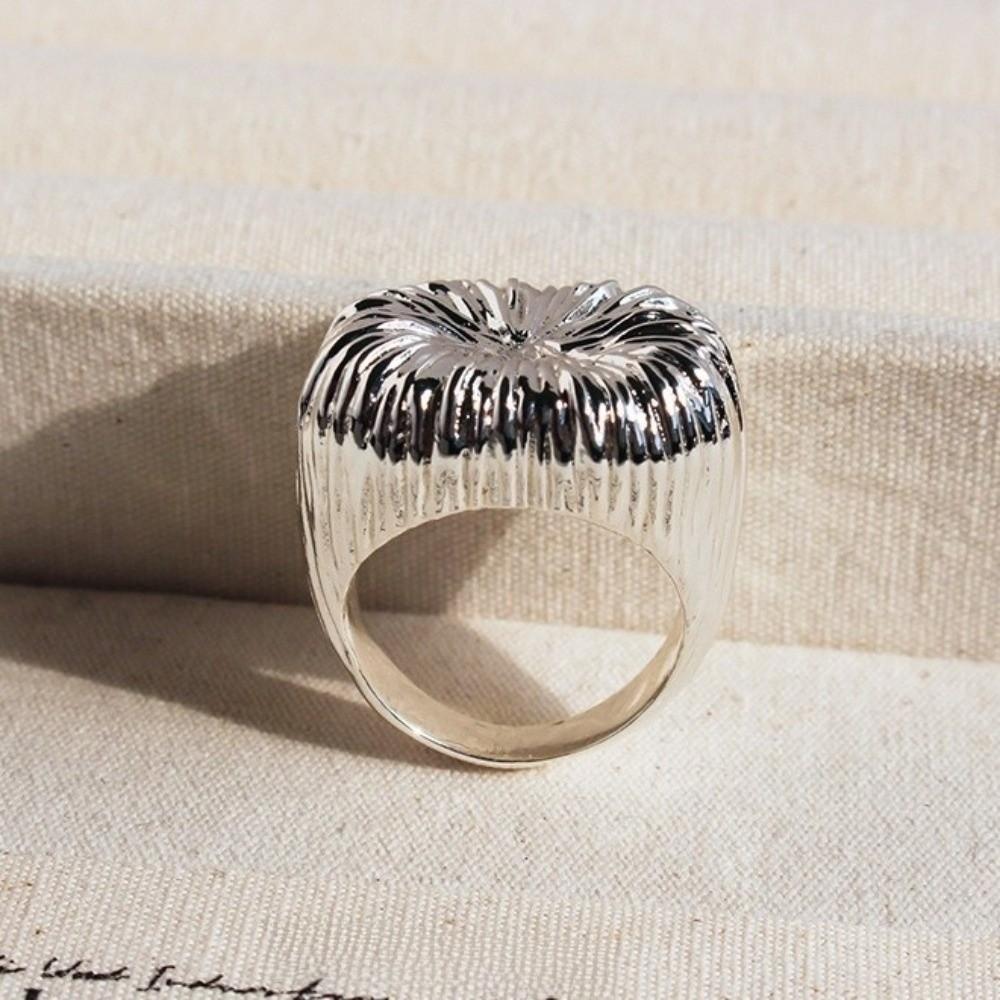 

Sparkling Flower Ring Handmade Couple Rings Daily Minimalist Sterling Silver Rings Engagement Style G