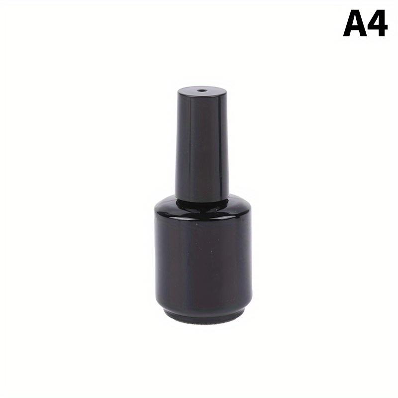 5 pezzi 15ml Bottiglietta Trasparente in Vetro per Smalto Vuota con Tappo Pennello Contenitori Cosmetici Bottiglie in Vetro per Unghie con Pennello