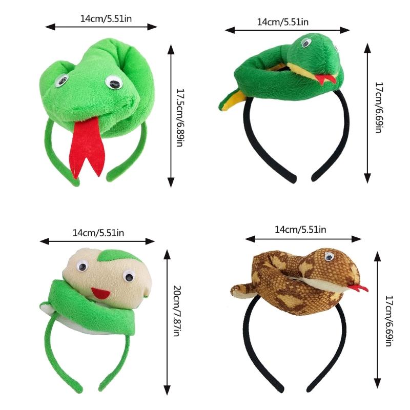 Fasce per Capelli Cartoni Animati Ragazza Copricapi di Halloween Serpenti Fasce per Capelli Copricapi Divertenti