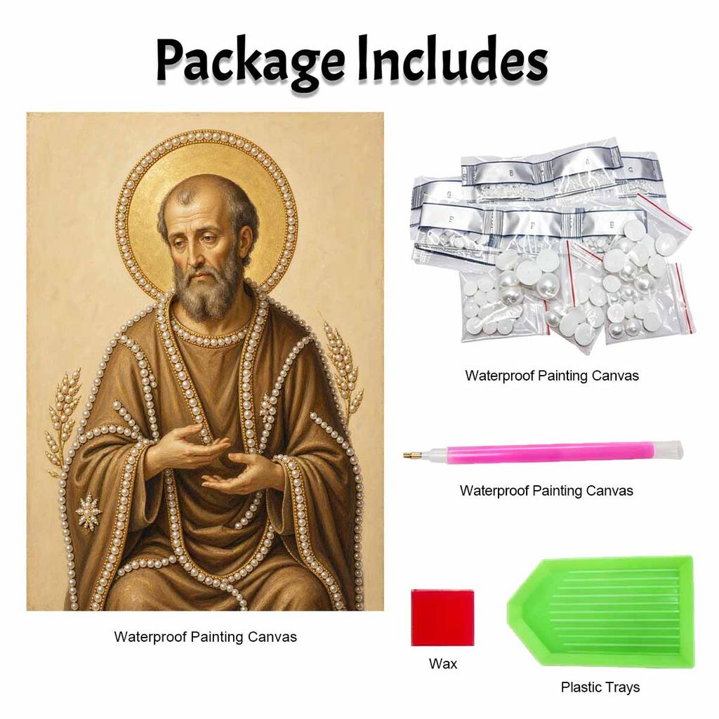 DIY 3D Pearl Diamond Painting Art Set Saint Joseph Religious Home Decor Art Set Wall Art