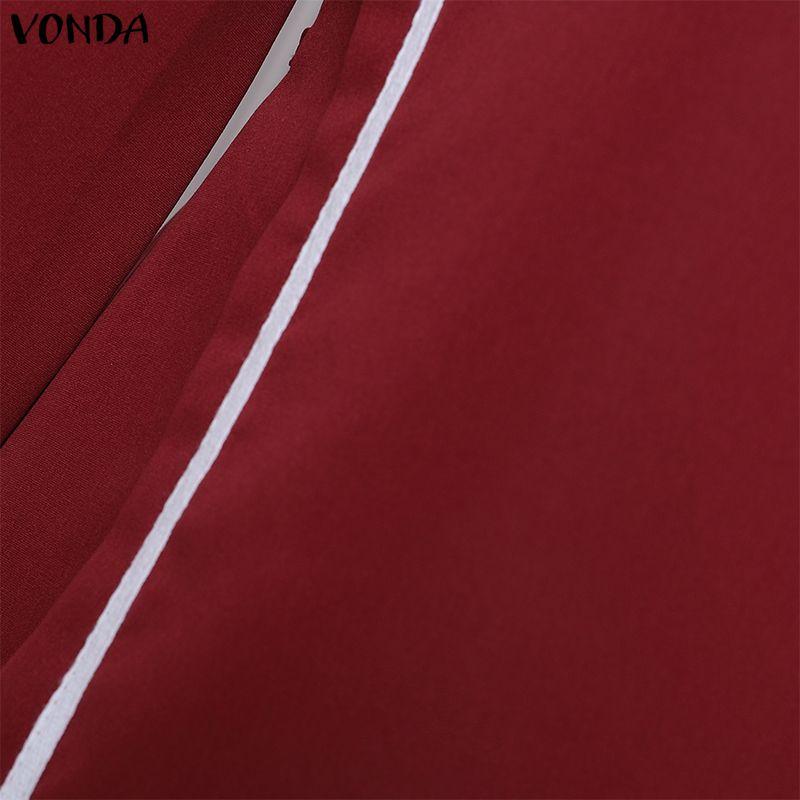 VONDA Elegant Sets Two Pieces Women Half Sleeve Irregular Blouse and Pants Casual Outfits