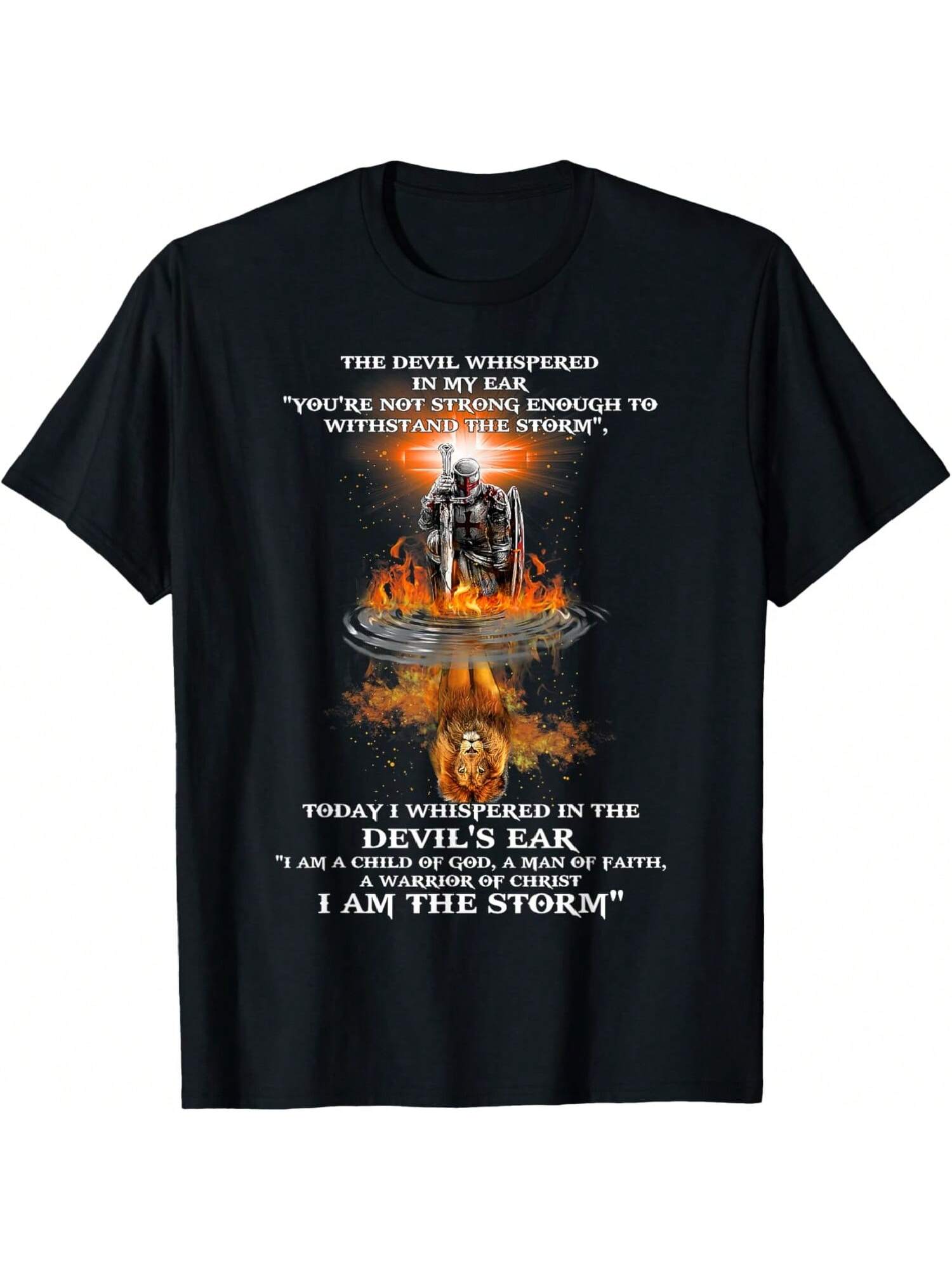 

Дьявол прошептал мне на ухо: Ты недостаточно силен. Футболка XXXXXL чёрный