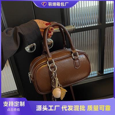 Bolsa pequena retrô feminina versátil nova moda bolsa mensageiro feminina portátil trabalho bolsa travesseiro