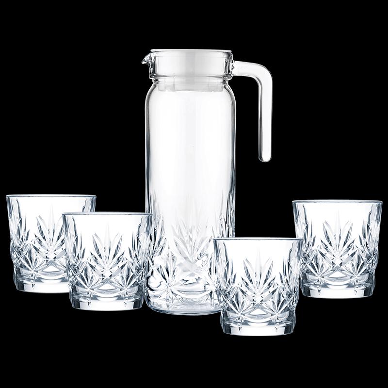 Luminarc Annacy 5-Piece Glass Water Set