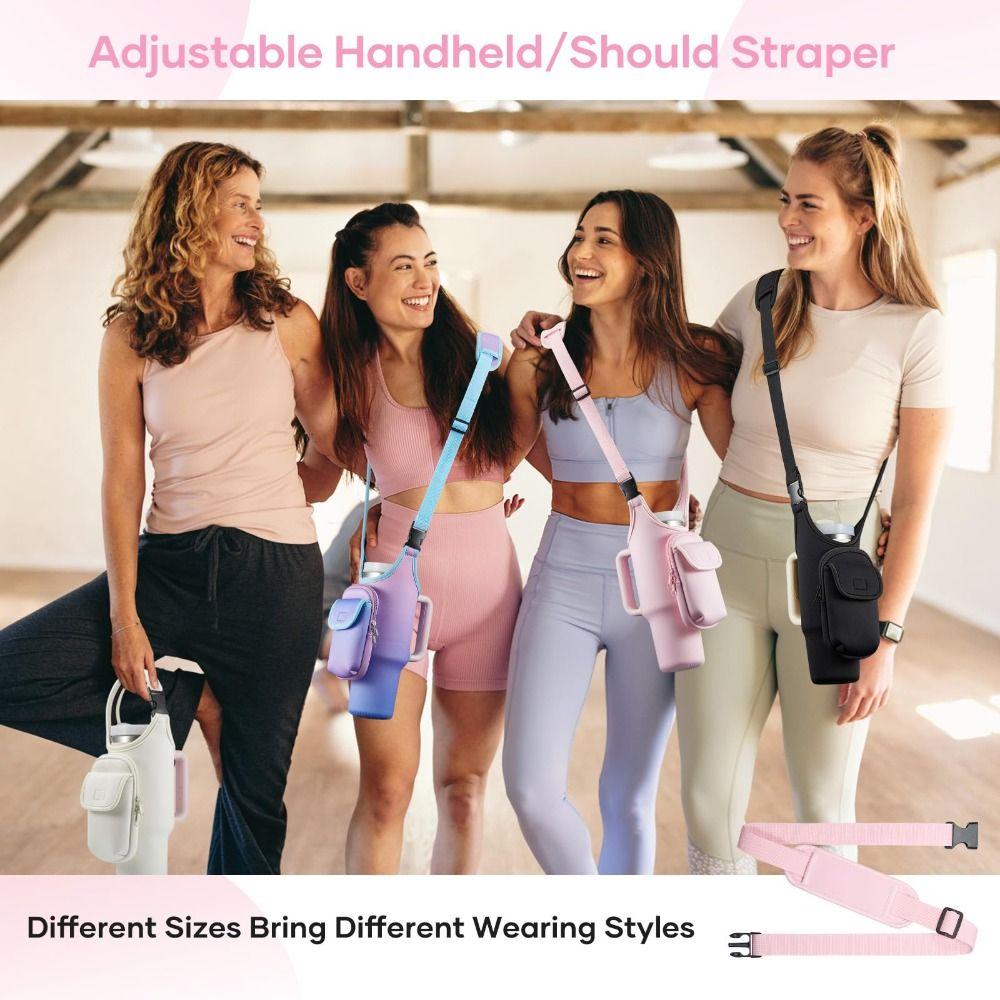 with Strap Carrier Bag Water-resistant Insulating Cup Sleeve Stylish Sling Purses  for Women Men
